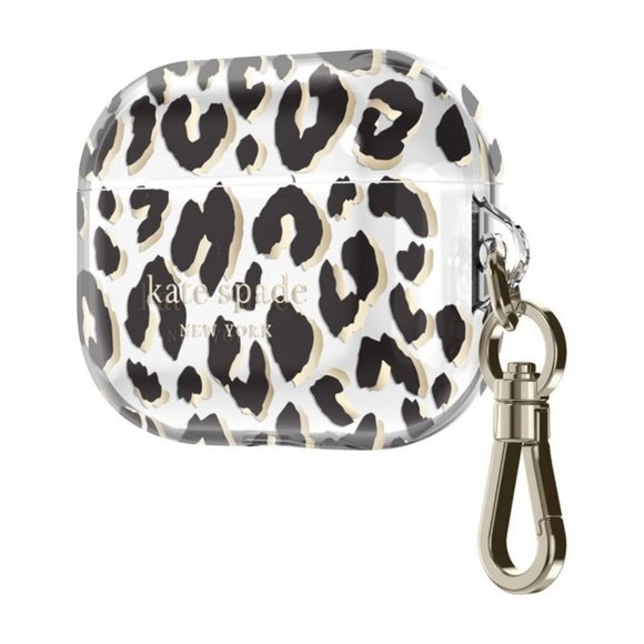 Kate Spade New York AirPods 3rd Generation Case (2021) City Leopard Pattern NWT - Picture 3 of 7